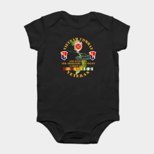 Vietnam Combat Vet - 8th Bn 4th Artillery - I Field Force w M107 Baby Bodysuit